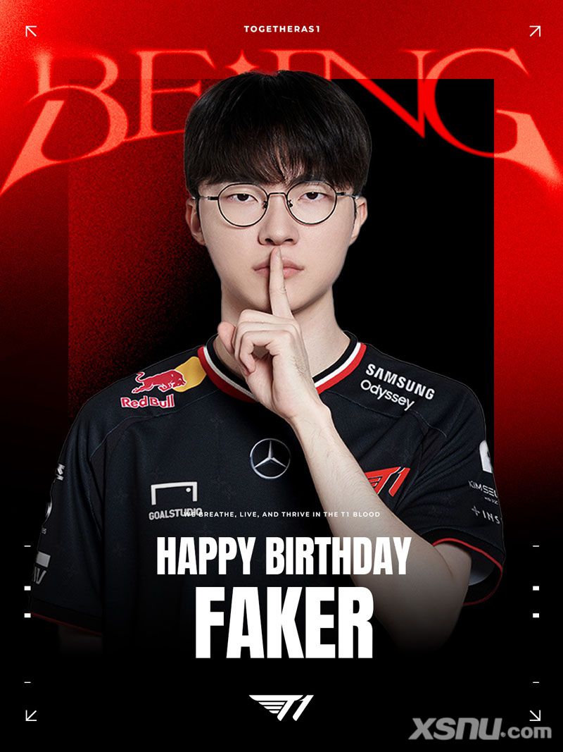 Faker 29岁生日获T1战队庆祝！前SKT冠军搭档Wolf、Bang惊喜现身庆生宴