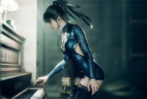 《剑星》PC版新服装截图 女主穿性感旗袍展示好身材