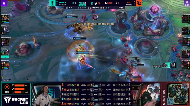 LEC季后赛突发状况：Caliste基地爆炸前退出游戏 恐面临联盟处罚