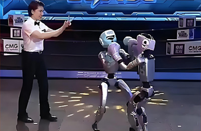 机器人在格斗大赛打裁判了？央视机甲格斗擂台赛：AI博主夺冠，宇树G1首秀