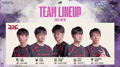 LPL夏季赛淘汰赛：JDG 0-3 WBG跌入败者组