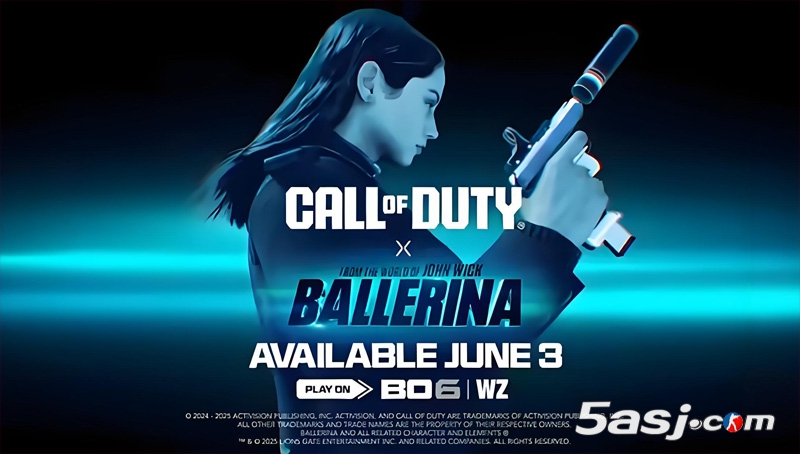 《使命召唤：黑色行动6&战区》×《疾速追杀：芭蕾杀姬》联动预告片曝光