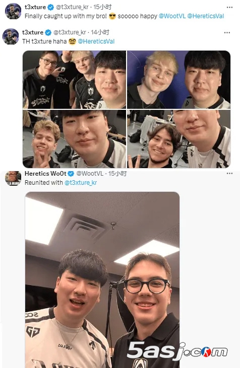 GEN.t3xture与TH.Wo0t兄弟重逢引爆话题 跨战队合照暗藏全明星赛伏笔 | 无畏契约赛事