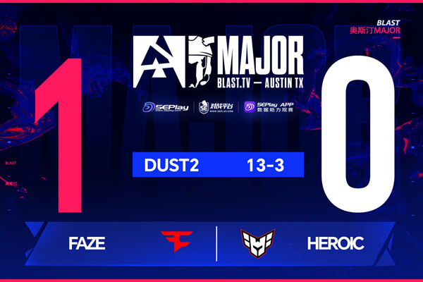 奥斯汀Major2025 FaZe碾压HEROIC frozen沙鹰四杀 s1mple回归