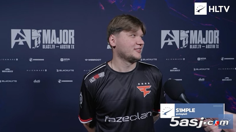 s1mple谈FaZe首秀：karrigan指挥风格似2018年Zeus 目标仍是Major夺冠