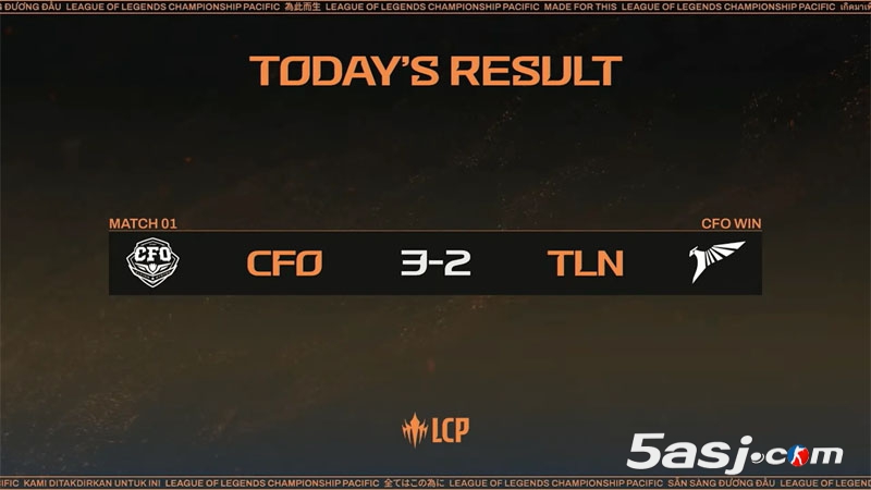 CFO 3-2险胜GAM夺LCP季中赛冠军 直通MSI正赛