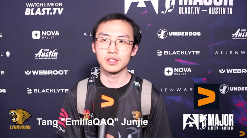 EmiliaQAQ胜TYLOO后吐露心声：'我并不开心' 盼中国战队全员晋级 | 奥斯汀Major赛后采访