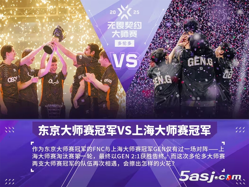 FNC vs GEN大师赛冠军对决 kaajak加盟能否改写历史 GEN手枪局不败纪录受考验