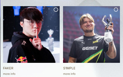 s1mple/ZywOo/coldzera入围Esports Awards十年最佳PC选手提名 CS传奇对决Faker