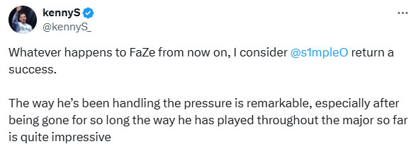 当传奇评价传奇:kennyS解读s1mple复出的真正价值 当传奇评价传奇:kennyS解读s1mple复出的真正价值
