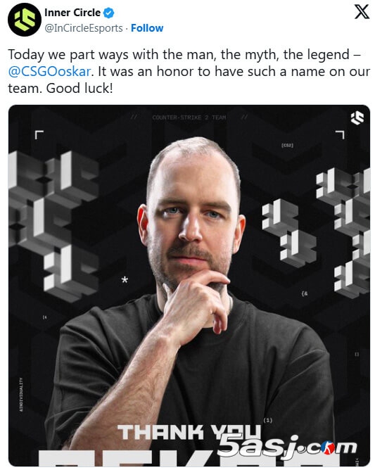 Inner Circle官宣与oskar解约 33岁狙击手五个月后离队