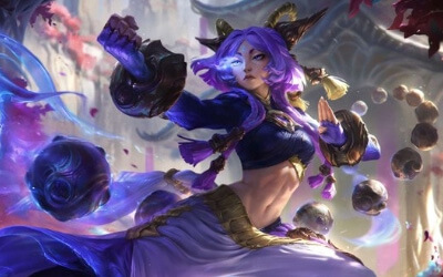 LOL新英雄芸阿娜原画曝光：25.14版本魔法觉醒 信仰系法师降临峡谷