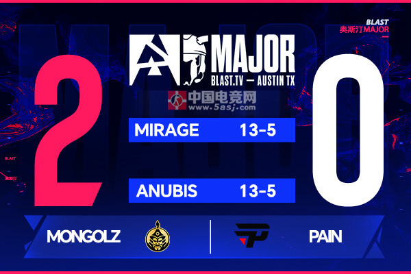 The MongolZ 2-0 paiN 晋级BLAST奥斯汀Major决赛 蒙古战队书写亚洲CS传奇