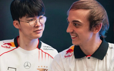 G2官推致敬Faker与Caps 中单GOAT组合 MSI传奇选手同框