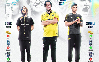 ZywOo冲击IEM科隆2025 力争成为CSGO首位年度超级全满贯选手