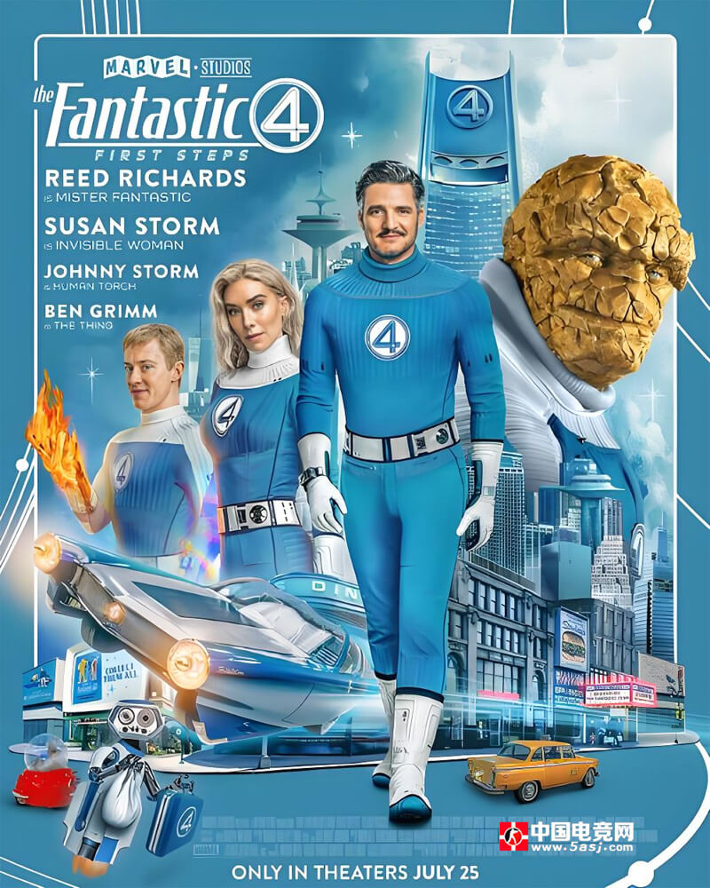 《神奇四侠：初露锋芒》国内定档7.25 漫威宇宙第六阶段开篇之作 角色海报全解析