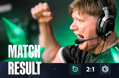 BCG 2-1 CYBERSHOKE：s1mple首秀惊艳！三图1.01rating带新战队晋级