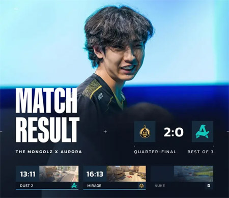 惊天逆转！从1-11到16-13，MongolZ让10追13创造BLAST赏金赛历史