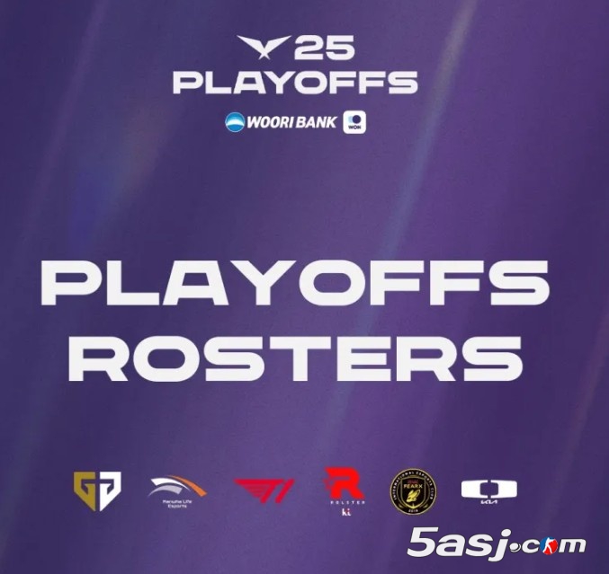 LCK公布季后赛各队大名单：T1维持DOFGK，各队均无替补