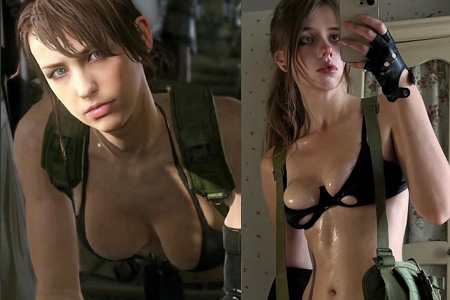神还原！国外小姐姐绝美COS《合金装备5》Quiet，比基尼狙击手惊艳重现！