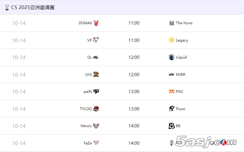 2025年CAC 10月14日上海开战！100万美金奖金池引爆CS2圈，Liquid/FaZe新阵容首秀，TYLOO主场争冠！
