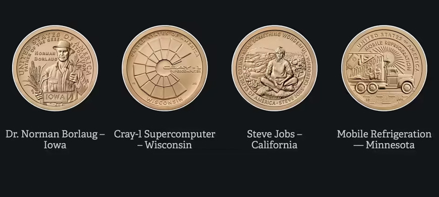 乔布斯登上2025美国1美元硬币！创新系列纪念苹果传奇，