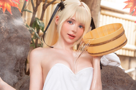 艾什莉体模Cos新作：可爱女仆以及玛莉·萝丝入浴图