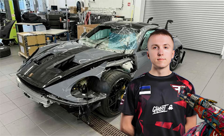 ropz天价座驾半价抛售！7万欧入手保时捷GT3 RS事故车，