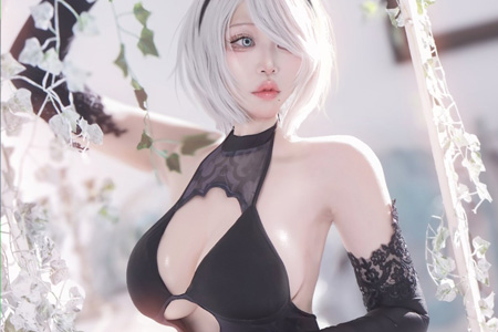 日本美女最新Cos 2B小姐姐作品，黑丝肉腿，这谁顶得住！