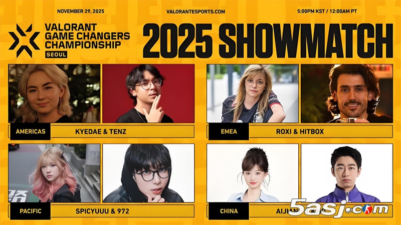 《无畏契约》改变者冠军赛 斗牛2v2 TenZ KMD 电竞表演赛