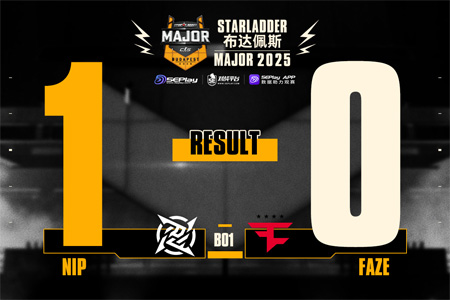 布达佩斯Major第一阶段：难掩颓势！FaZe 8-13 NIP