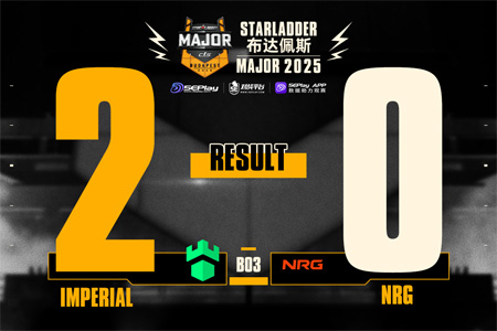 布达佩斯Major第一阶段：Imperial绿盾横扫NRG！Train图10-2碾压晋级下一阶段