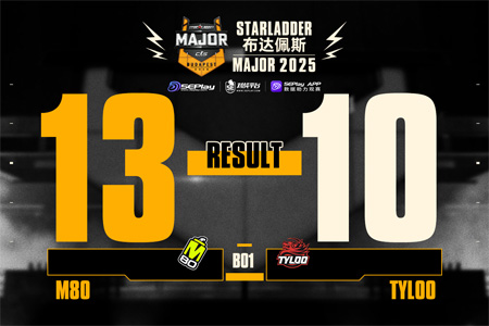 布达佩斯Major第二阶段：TYLOO痛失好局10-13 M80，战术