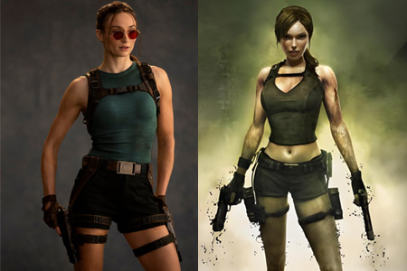 《古墓丽影》剧版定妆照炸裂全网：‌珊莎变劳拉！索菲·特纳青绿背心双枪亮相